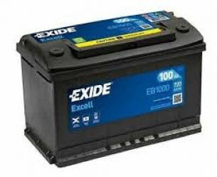 BATTERIA EXIDE EXCELL 100 AH 720A = EB1000