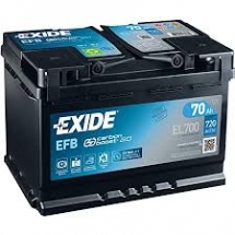 BATTERIA EXIDE 70 AH 720A EFB