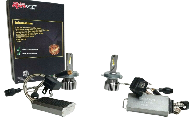KIT LAMPADE LED 12V H4 RADIATOR