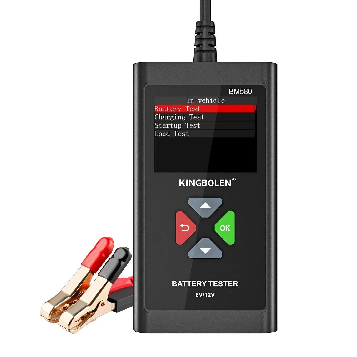 Tester batteria auto/moto KINGBOLEN BM580 12V 6V CCA Analizzatore Batteria