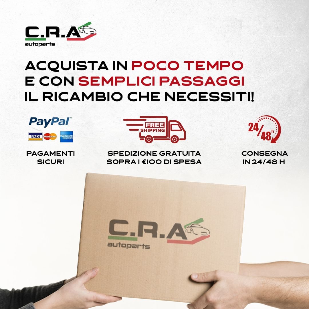 Acquista da CraAutoparts, pagamenti sicuri e gratuiti, spedizione in giornata!