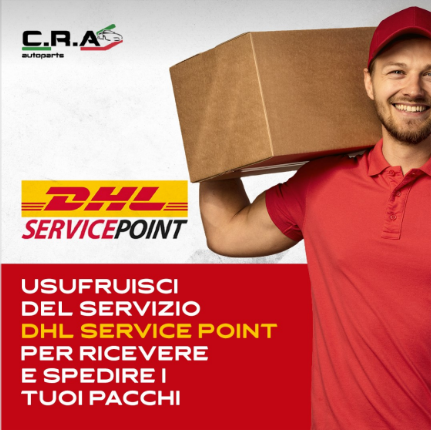 CRAUTOPARTS è anche Service Point DHL, spedisci e ritira i tuoi pacchi amazon o effettua resi amazon gratuitamente