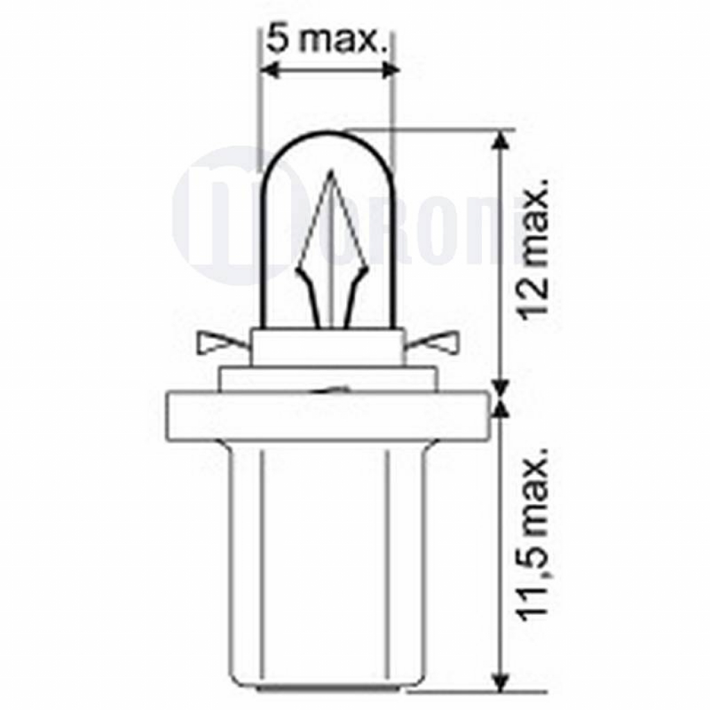 LAMPADINA MORONI 12V 1,2 2721MF MORONI 170357