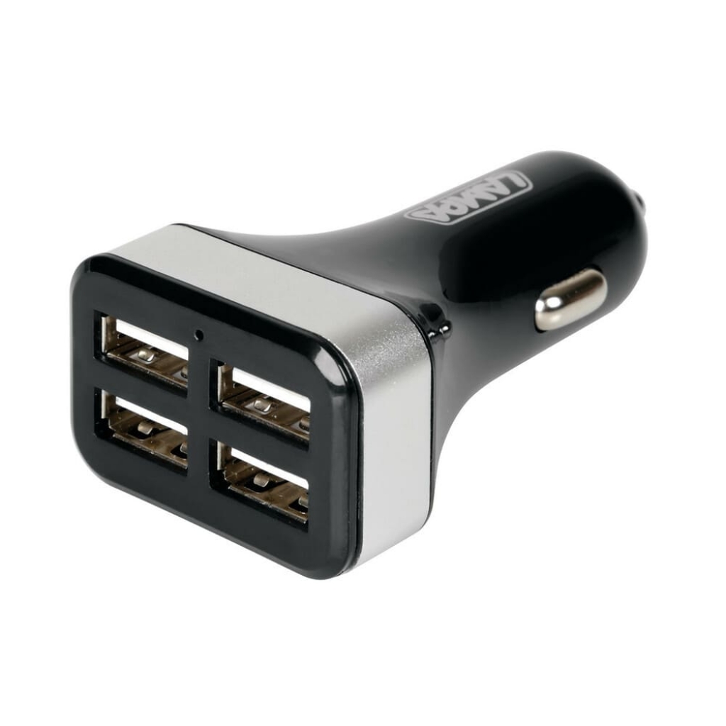 CARICABATTERIA 4 PORTE USB-FAST CHARGE-6800 MA-12/24V
